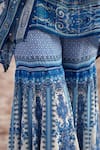 Rajdeep Ranawat_White Silk Printed Floral Vintage Ramona Sharara  _Online_at_Aza_Fashions