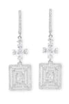 Shop_Sica Jewellery_White Embellished Cubic Zirconia Drop Earrings _at_Aza_Fashions