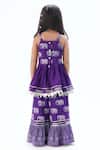Shop Lil Drama Purple Viscose, Rayon Zari Elephant Print Kurta With Sharara at Aza Fashions Shop_Lil Drama_Purple Viscose, Rayon Zari Elephant Print Kurta With Sharara _at_Aza_Fashions