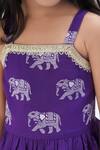Buy Lil Drama Purple Viscose, Rayon Zari Elephant Print Kurta With Sharara Online at Aza Fashions Buy_Lil Drama_Purple Viscose, Rayon Zari Elephant Print Kurta With Sharara _Online_at_Aza_Fashions