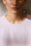 Buy_Varnika Arora_Gold Plated Stones Geometric Danglers_at_Aza_Fashions