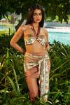 Buy_Tizzi_Brown Chiffon Satin Printed Forest Halter Savanna Top And Sarong Skirt Set _Online_at_Aza_Fashions