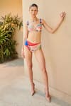 Buy_Tizzi_Multi Color Wonder Fabric Print Abstract Floral Knotted Bikini Set  _at_Aza_Fashions