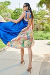 Shop_Tizzi_Multi Color Print Abstract Village And Floral Concept Sarong Cape For Women_at_Aza_Fashions