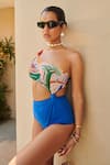 Tizzi_Multi Color Wonder Fabric Print Abstract Village Lash Summer Monokini  _Online_at_Aza_Fashions