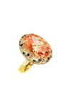 Shop_Tsara_Orange Crystal Ring _at_Aza_Fashions