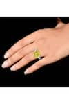 Buy_Tsara_Yellow Crystal Ring _at_Aza_Fashions