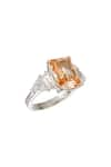 Shop_Tsara_Orange Crystal Ring _at_Aza_Fashions