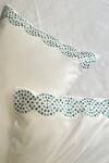 Sadyaska_White 100% Cotton Thread Embroidered Curl Bedsheet Set_Online_at_Aza_Fashions