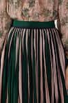 Buy_KoAi_Peach Heavy Cotton Silk Stripe Crinkled Pattern Skirt 