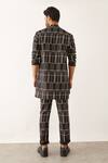 Shop_Son Of A Noble Snob_Black Linen Rukin Arches Print Shirt And Trouser Set _at_Aza_Fashions