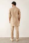 Shop Son Of A Noble Snob Beige Linen Fezzi Binary Print Kurta Set at Aza Fashions Shop_Son Of A Noble Snob_Beige Linen Fezzi Binary Print Kurta Set_at_Aza_Fashions