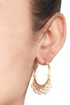 Buy_Sangeeta Boochra_Gold Plated Bead Drop Dangler Earrings _at_Aza_Fashions