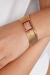 Buy_Smars Jewelry_Gold Plated Stones Multi Layered Bracelet_at_Aza_Fashions