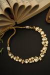 Shop_Paisley Pop_Gold Plated Stone Choker _at_Aza_Fashions