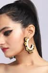 Buy_The YV Brand by Yashvi Vanani_Gold Plated The Mandala Hoops _at_Aza_Fashions