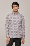 Shop_Arihant Rai Sinha_Multi Color Cotton Printed Mandala Patterns Shirt _Online_at_Aza_Fashions