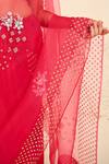 Shop_RADHA SHARMA_Pink Chanderi Cotton Hand Embroidered Sequin Border Saree With Blouse  _Online_at_Aza_Fashions