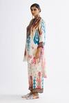 Rajdeep Ranawat_Multi Color Satin Printed Abstract Permaz Pant  _Online_at_Aza_Fashions