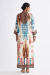 Shop_Rajdeep Ranawat_Multi Color Satin Printed Abstract Permaz Pant  _at_Aza_Fashions