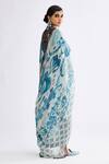 Buy_Rajdeep Ranawat_Blue Behroom Floral Print Stole_Online_at_Aza_Fashions