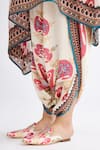 Rajdeep Ranawat_Pink Satin Printed Abstract Sonth Pattern Dhoti Pant  _Online_at_Aza_Fashions