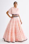 Buy_Rajdeep Ranawat_Pink Satin And Silk Duppion Varsha Leela Mandala Lehenga With Blouse  _Online_at_Aza_Fashions