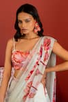 Buy_17:17 by Simmi Saboo_Off White Chiffon Embroidered Cutdana Aasma Pre-draped Pant Saree With Bustier _Online_at_Aza_Fashions