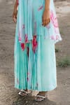 Buy 17:17 By Simmi Saboo Blue Chiffon Embroidery Square Henry Floral Pattern Kurta And Pleated Palazzo Set Online at Aza Fashions Buy_17:17 By Simmi Saboo_Blue Chiffon Embroidery Square Henry Floral Pattern Kurta And Pleated Palazzo Set _Online_at_Aza_Fashions
