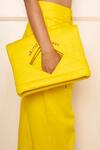 Style Junkiie_Yellow Poplin High-waisted Solid Pant _at_Aza_Fashions