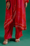 Shop_Sitaraa_Fuchsia Crepe Printed Garden Shirt Collar Meera Tonal Kurta With Pant _Online_at_Aza_Fashions