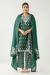 Buy Kora Green Silk, Cotton, Chanderi Tassels, Beads, Hand Block Printed Kurta Set at Aza Fashions Buy_Kora_Green Silk, Cotton, Chanderi Tassels, Beads, Hand Block Printed Kurta Set _at_Aza_Fashions