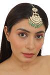 Buy_Riana Jewellery_Gold Plated Stone Embellished Maangtikka _at_Aza_Fashions