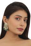 Buy_Riana Jewellery_Gold Plated Crystals, Pearls, Stones Bead Drop Dangler Earrings _at_Aza_Fashions