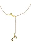 Shop_Eina Ahluwalia_Gold Plated Sterling Silver Pendant Necklace _at_Aza_Fashions