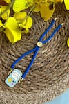 Buy_Ttyohar_Blue Enamel Work Cell Phone Rakhi_at_Aza_Fashions