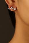 Buy_Eina Ahluwalia_Silver Plated Sabr And Shukr Stud Earrings _at_Aza_Fashions