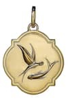 Shop_Eina Ahluwalia_Gold Plated Fly Flow Pendant With Chain _at_Aza_Fashions