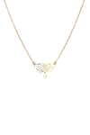 Shop_Eina Ahluwalia_Gold Plated Infinite Love Necklace _at_Aza_Fashions