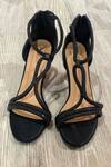 Shop_Sana K luxurious Footwear_Black Embellished Beauty Stone Heels _at_Aza_Fashions