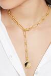 Buy Zariin Gold Plated Leo Pendant Necklace at Aza Fashions Buy_Zariin_Gold Plated Leo Pendant Necklace _at_Aza_Fashions