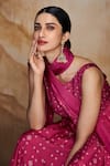 Buy Label Varsha Pink Cotton, Silk, Viscose, Gingham Sequins, Bandhani Print Layered Anarkali Set Online at Aza Fashions Buy_Label Varsha_Pink Cotton, Silk, Viscose, Gingham Sequins, Bandhani Print Layered Anarkali Set_Online_at_Aza_Fashions
