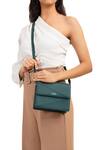 Buy_Adisee_Green Diana Mini Structured Leather Bag _at_Aza_Fashions