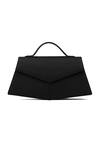 Adisee_Black Fiona Structured Leather Bag_Online_at_Aza_Fashions