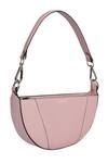 Shop_Adisee_Pink Ava Semi Circular Pastel Leather Bag_at_Aza_Fashions