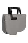 Shop_Adisee_Grey Donna Sturdy Handle Structured Bag _Online_at_Aza_Fashions