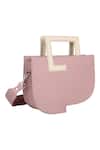 Shop_Adisee_Pink Donna Sturdy Handle Structured Pastel Bag _Online_at_Aza_Fashions