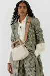 Buy_Adisee_Ivory Jil Geometric Structured Leather Bag _at_Aza_Fashions