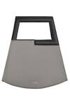 Shop_Adisee_Grey Jil Leather Geometric Structured Bag _at_Aza_Fashions