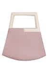 Adisee_Pink Jil Leather Geometric Structured Pastel Bag _Online_at_Aza_Fashions